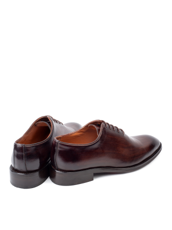 Pantofi de piele pentru bărbați Derby Brown Patina [2]
