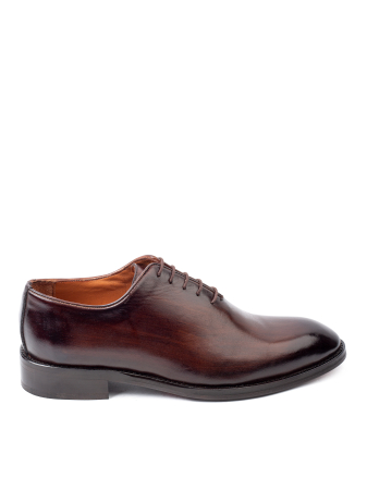 Pantofi de piele pentru bărbați Derby Brown Patina [3]