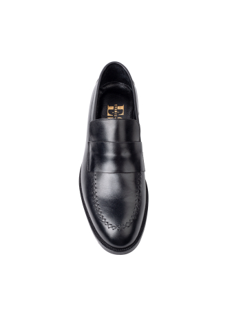 Loafers - Pantofi de piele pentru bărbați Loafer Black Classic