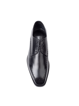 Derby - Pantofi din piele pentru bărbați   Derby Semi-Brogue Negri