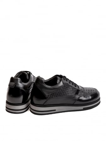 Sneakers Scaled Black – Piele Naturală, Construcție Manuală, Detalii Exclusiviste [3]