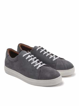 Steel Gray Sneakers – Piele Naturală, Construcție Manuală, Detalii Exclusiviste [2]
