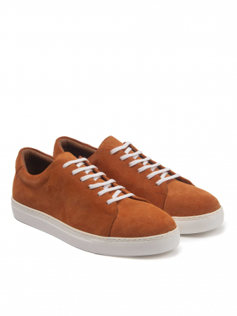 Sneakers - Tiger Orange Sneakers – Piele Naturală, Construcție Manuală, Detalii Exclusiviste