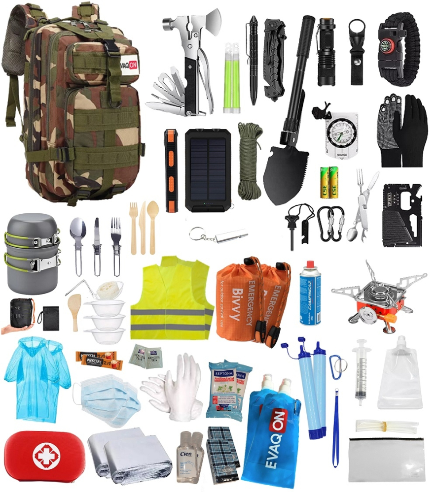 Kit de evacuare „Evaqon Deluxe pentru doi” pentru cutremure, incendii, inundatii, dezastre [9]