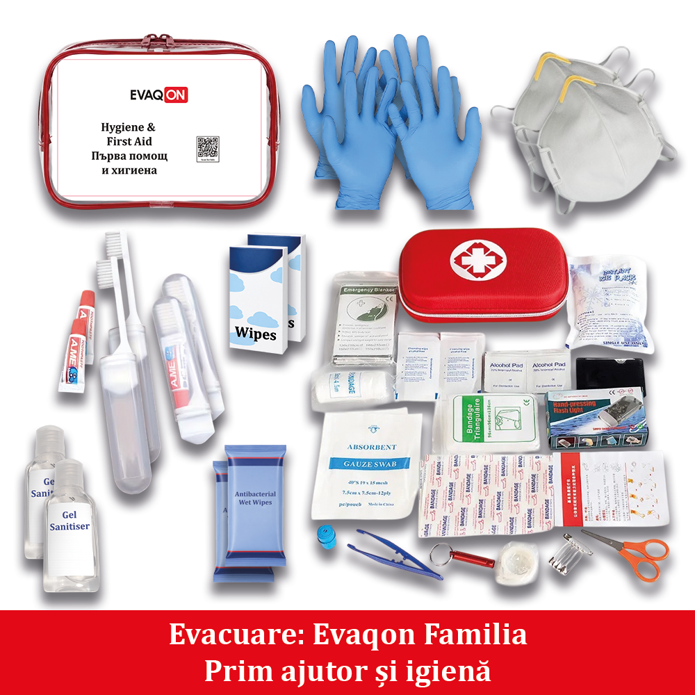 Kit de evacuare pentru doua persoane, pentru cutremure, incendii, inundatii, dezastre [2]