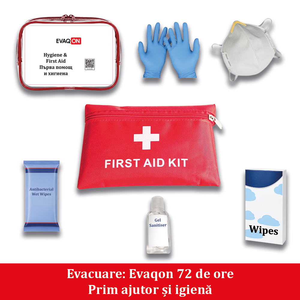 Kit de evacuare personala Evaqon 72 de ore pentru cutremure, incendii, inundatii, dezastre [2]