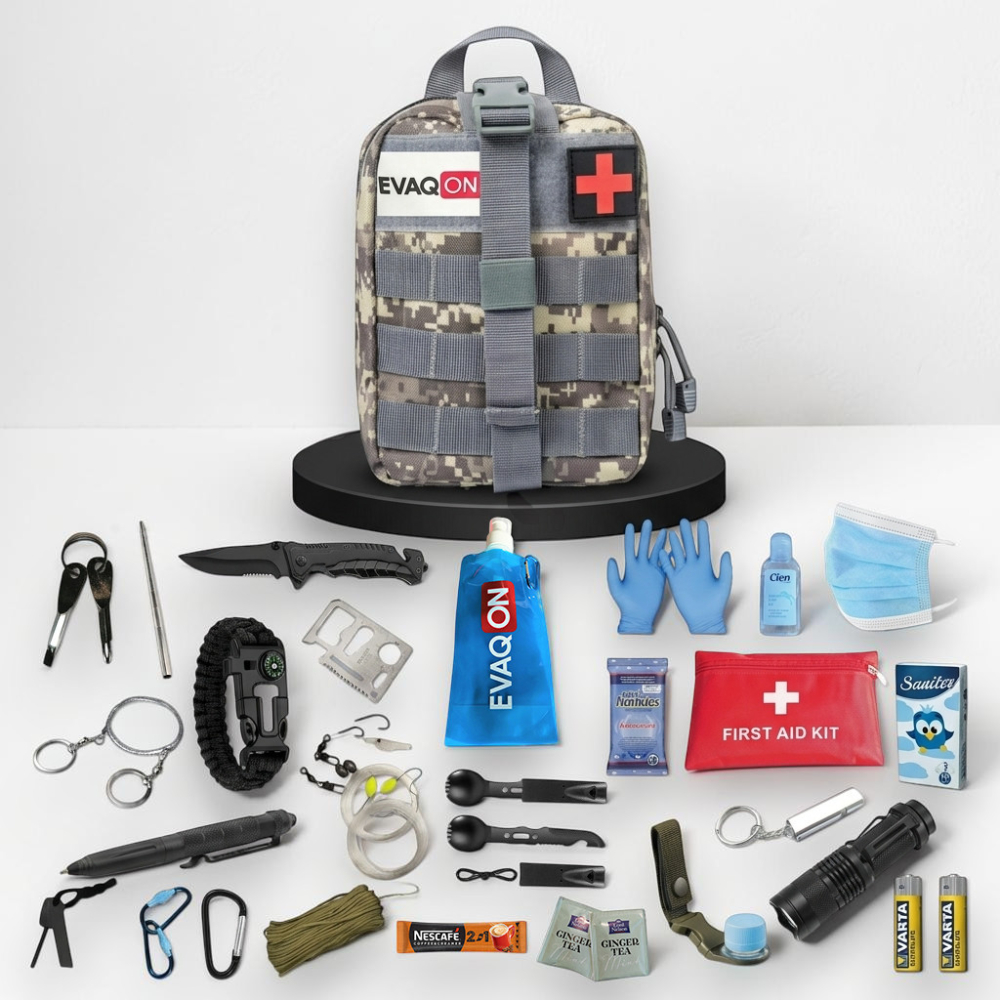 Kit de supravietuire Evaqon minipentru cutremure, incendii, inundatii, dezastre [7]