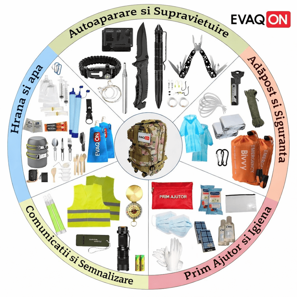 Kit Supravietuire Profesional pentru 2 Persoane „Evaqon Protection Duo” [10]