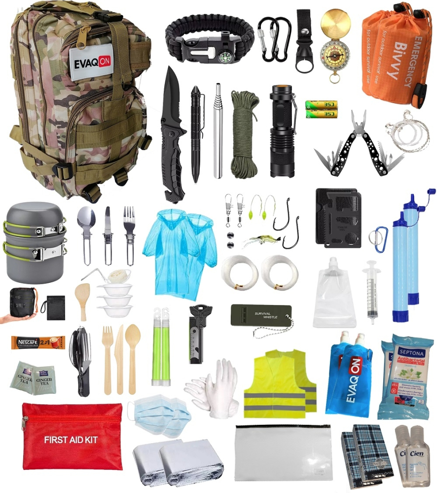 Kit Supravietuire Profesional pentru 2 Persoane „Evaqon Protection Duo” [2]