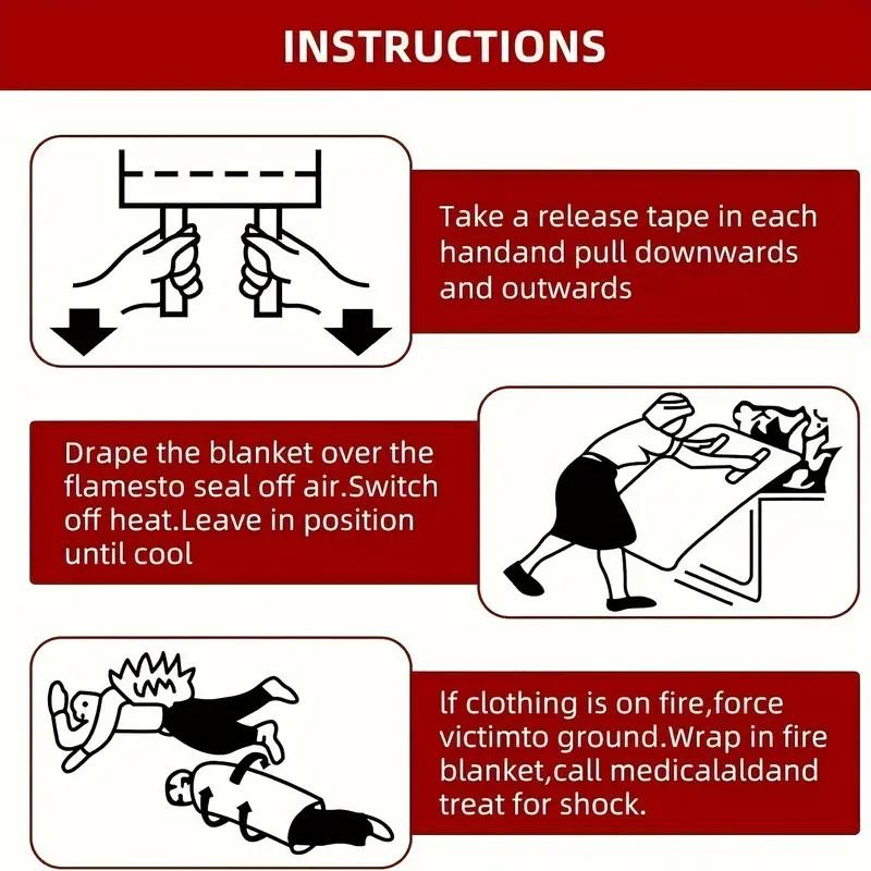 Patura ignifuga din fibra de sticla, conceputa pentru stingerea incendiilor mici [4]