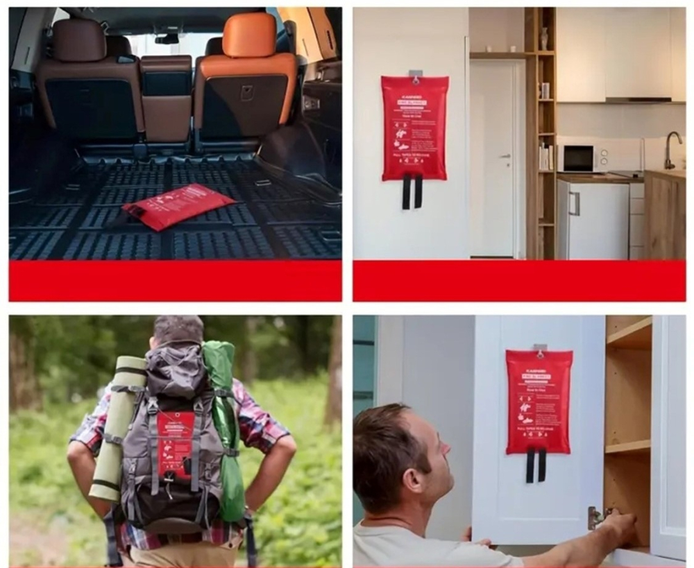 Patura ignifuga din fibra de sticla, conceputa pentru stingerea incendiilor mici [2]