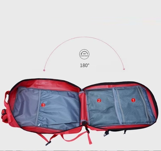 Rucsac Tactic Profesional – Volum 55 Litri - Rosu [5]