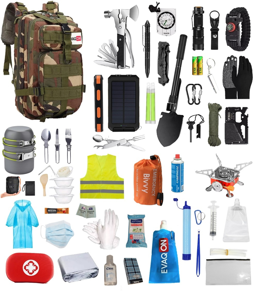 Kit de evacuare „Evaqon Deluxe” pentru cutremure, incendii, inundatii, dezastre [4]