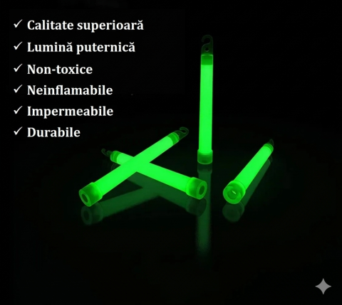 Pentru copii - Bete de semnalizare luminoase 2 bucati