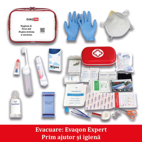 Kit de evacuare Evaqon Expert pentru cutremure, incendii, inundatii, dezastre [1]