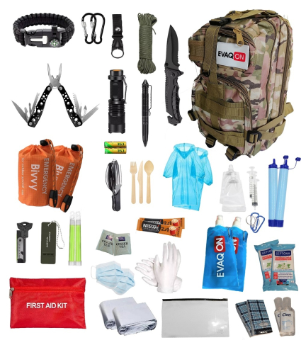 Kit de evacuare „Evaqon pentru doua persoane, timp de 72 ore”, pentru cutremure, incendii, inundatii, dezastre [2]