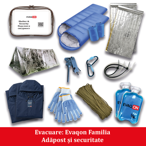 Kit de evacuare pentru doua persoane, pentru cutremure, incendii, inundatii, dezastre [6]