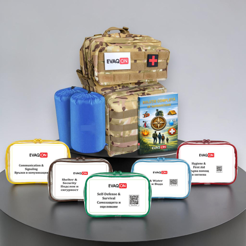 Kit de evacuare pentru doua persoane, pentru cutremure, incendii, inundatii, dezastre [3]
