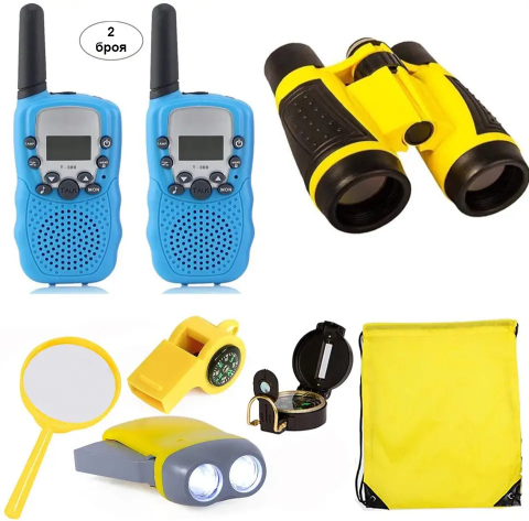 Pentru copii - Kit de Explorare si Comunicare pentru copii cu 2 Walkie-Talkies