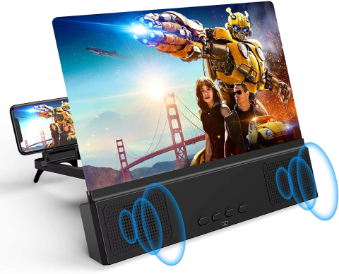 Pentru copii - Lupa pentru ecran telefon cu boxe bluetooth integrate 12" 30.5 cm
