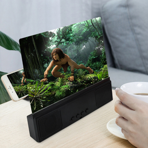 Lupa pentru ecran telefon cu boxe bluetooth integrate 12" 30.5 cm [2]