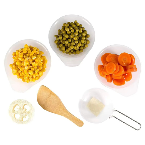 Turism si agrement - Mini set de gatit - Set Vase de Gatit pentru Camping si Drumetie (10 Piese)