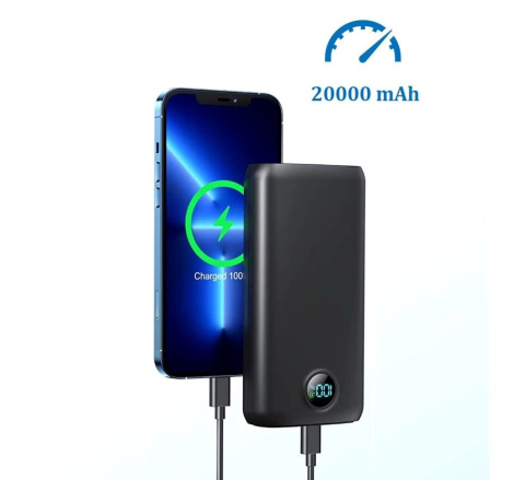 Gadgeturi - Power bank - Baterie externa - Acumulator Portabil Profesional 20.000 mAh cu Proiector 360 Lumeni