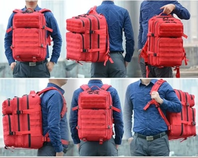 Rucsac Tactic Profesional – Volum 55 Litri - Rosu [5]