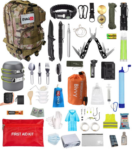 Trusa de supravietuire „Evaqon Personal Protection” pentru cutremure, incendii, inundatii, dezastre [1]