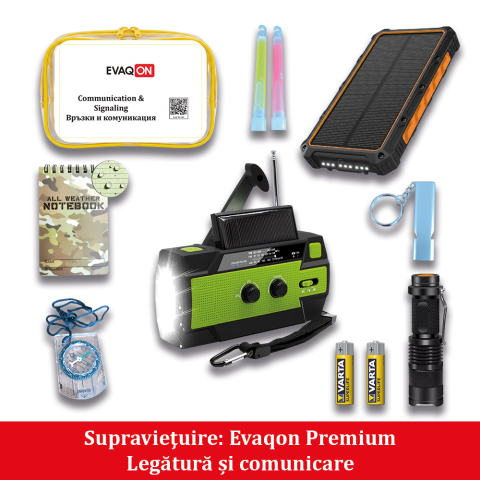 Trusa personala de supravietuire Evaqon Premium pentru cutremure, incendii, inundatii, dezastre [4]