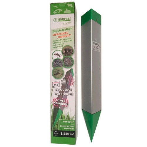 Aparat Anti Cârtițe,șoareci, sobolani, furnici și reptile Vibrasonic Triangle – Acoperire 1250 m² [1]