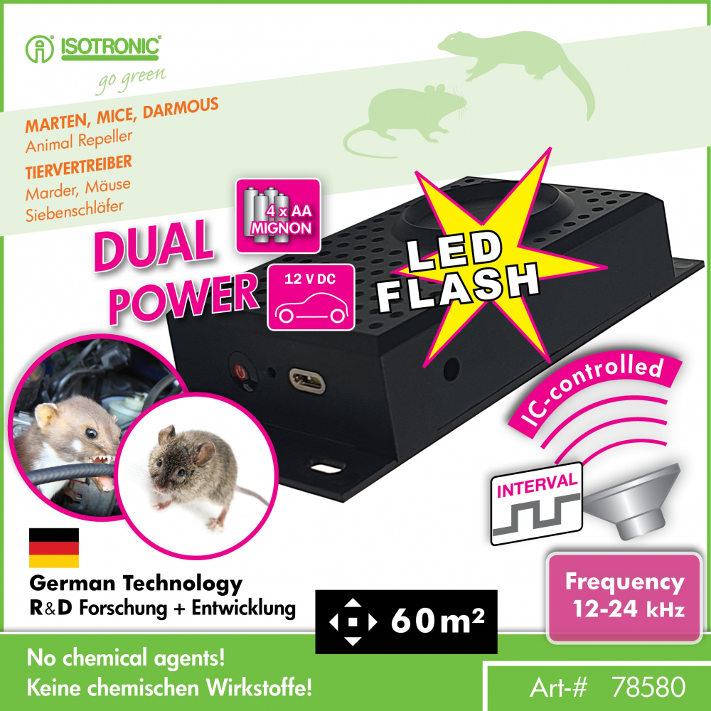 Aparat Anti Rozătoare Auto – Isotronic Dual Power – 30 m² [2]