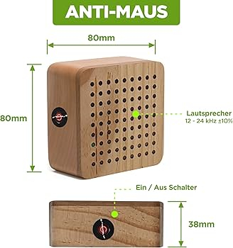 Aparat cu Ultrasunete Anti Rozătoare Mobil – WOODY, Șoareci, Șobolani, Jderi, 40mp, Pe Baterii [1]