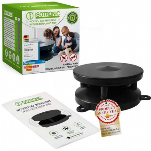 Aparat Anti Jderi, Șoareci, Șobolani – Free Repeller Mobile 360° – Protecție Mobilă cu Ultrasunete [1]