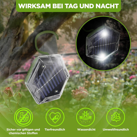 Aparat Anti Păsări cu Ultrasunete – ISOTRONIC US1 – Mobil, Solar, 100 m², ideal pentru porumbei, vrabii, pescaruși [4]