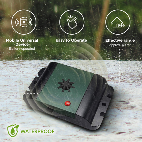 Aparat cu Ultrasunete Anti Păsări Portabil – Isotronic Birds Repeller, 40mp, Baterii [4]