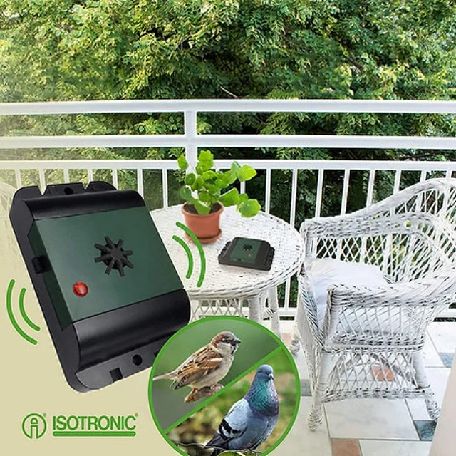 Aparat cu Ultrasunete Anti Păsări Portabil – Isotronic Birds Repeller, 40mp, Baterii [3]
