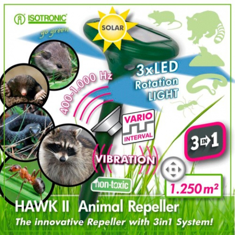 Aparat Solar Anti Cârtițe, Furnici, Reptile – Hawk II – 1250 m² [1]