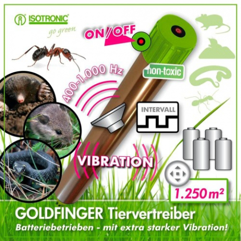 Dispozitiv Anti Cârtițe, Șerpi, Furnici – Isotronic GoldFinger XXL – 1250 m² [1]