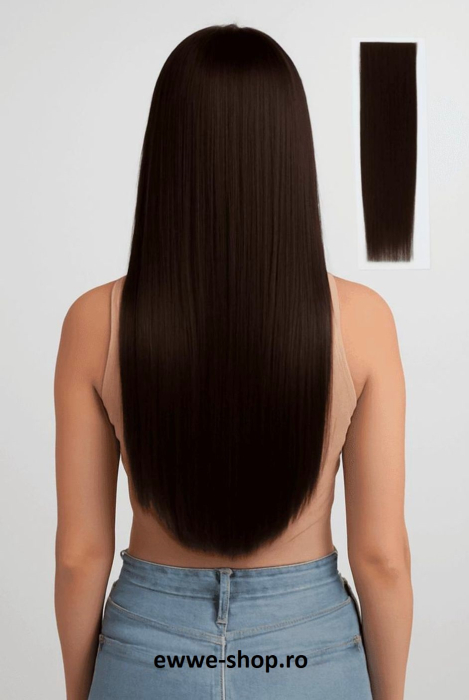 Extensii Cu Keratina Par Natural Remy 60 Cm Ciocolatiu Inchis [1]