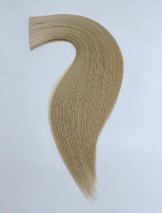 Extensii Tape In Par Natural Remy 60 Cm Blond Inchis Gri [2]