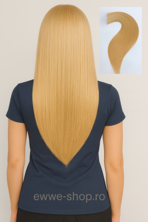 Extensii Keratina - Extensii Cu Keratina Par Natural Remy 60 Cm Blond Diamond