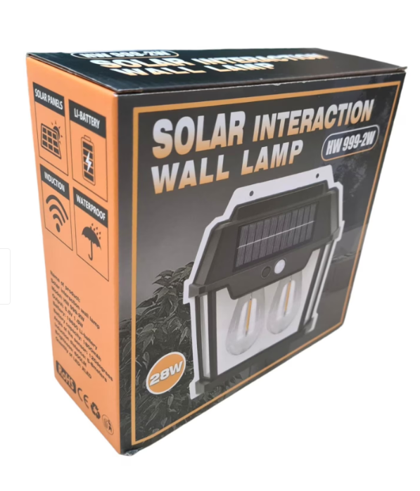 Lampă Solară de Perete – 28W, IP65 | senzor mișcare [2]