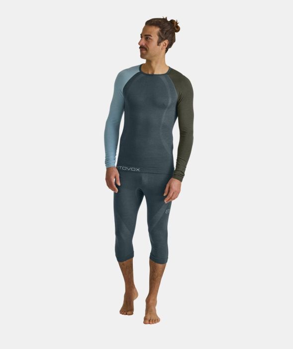 Ortovox 120 Competition Light Petrol Blue Bluza de Corp Merino Multisport Barbati [3]