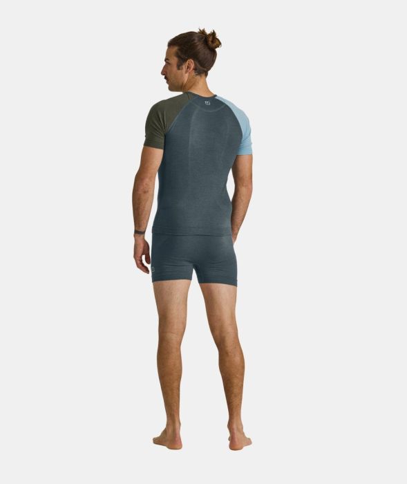 Ortovox 120 Competition Light Petrol Blue Boxeri Merino Multisport Barbati [4]