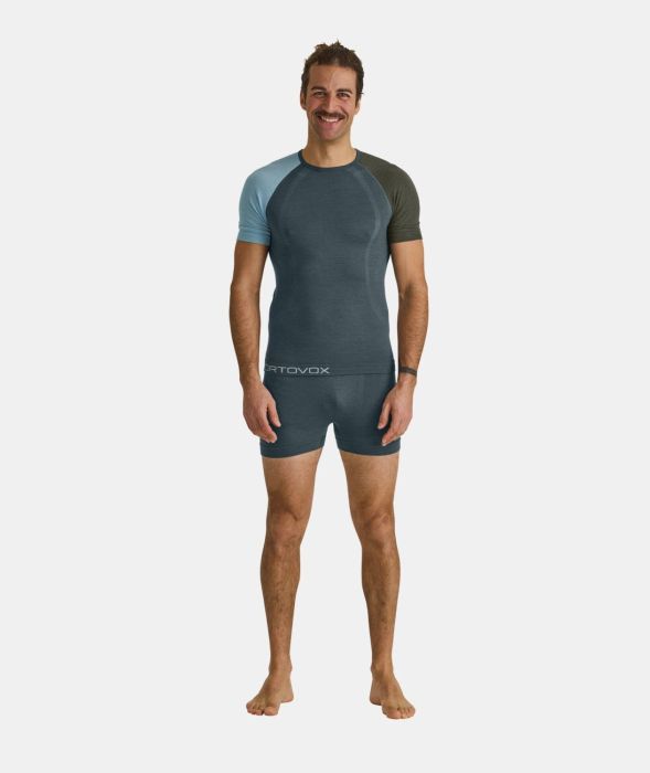 Ortovox 120 Competition Light Petrol Blue Boxeri Merino Multisport Barbati [3]