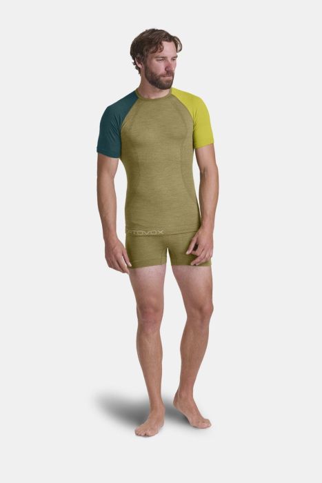Ortovox 120 Competition Light Petrol Blue Tricou Merino Multisport Barbati [3]