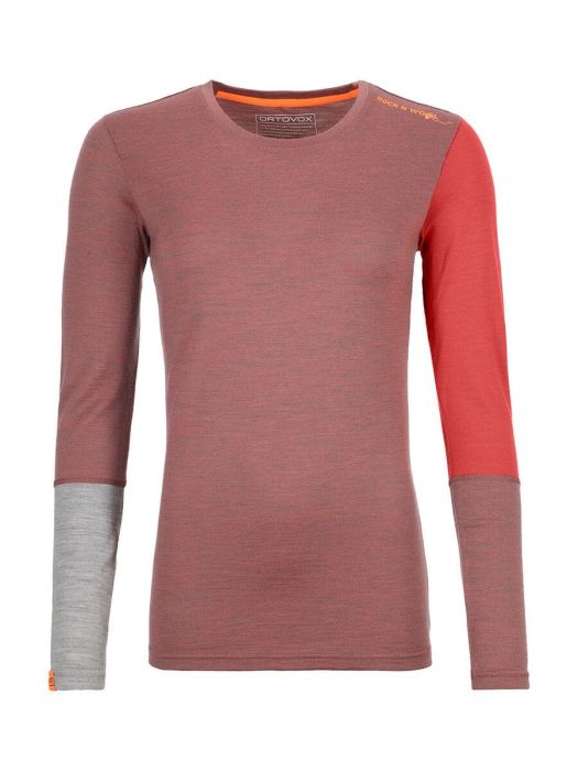 Ortovox 185 Rock'n'Wool Blush Blend Bluza de Corp Merino Multisport Femei [1]