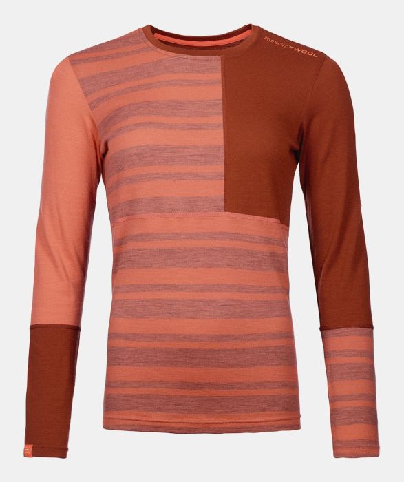 Ortovox 185 Rock'n'Wool Coral Bluza de Corp Merino Multisport Femei [1]