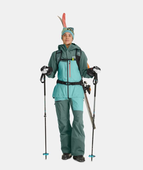 Ortovox Merino Freeride 3 Finger Wild Herbs Manusi Ski Femei [3]